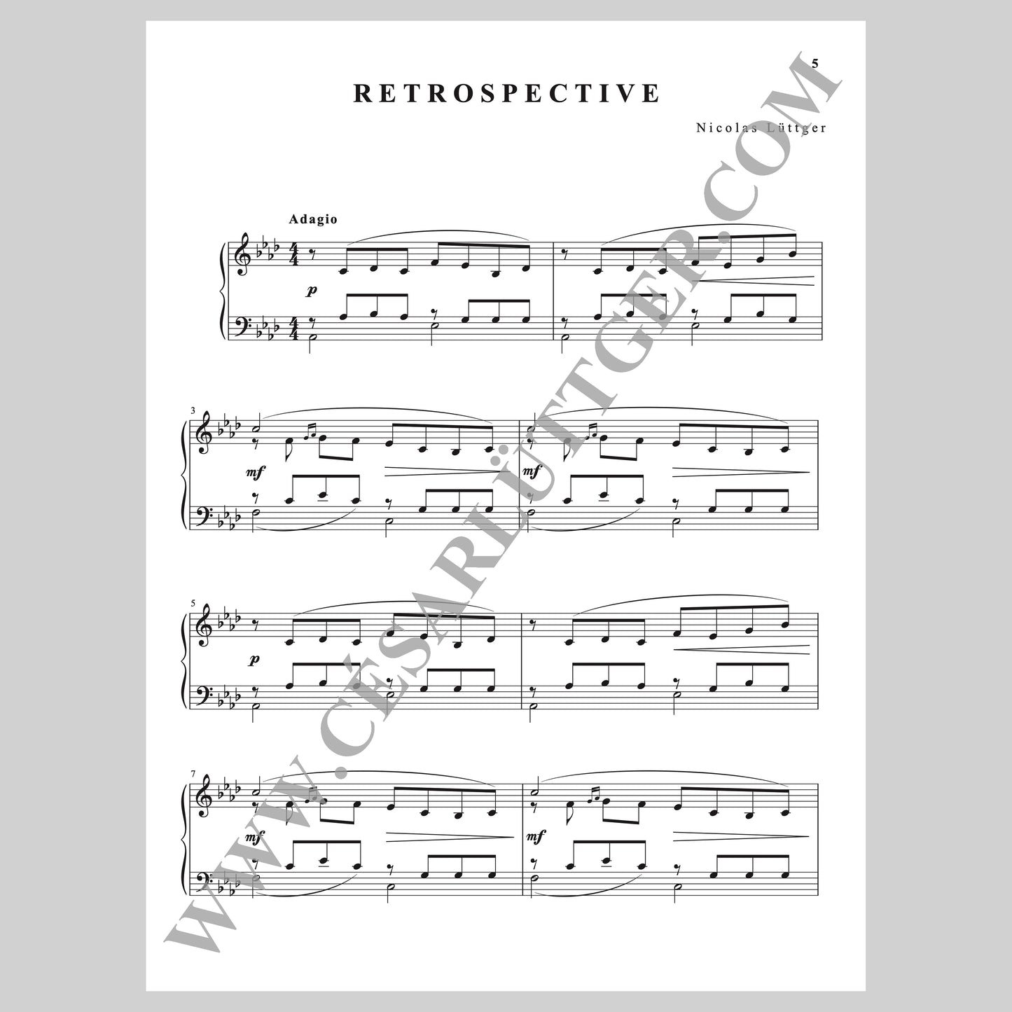 Retrospective - Sheet Music